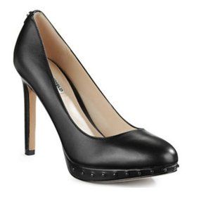 Karl Lagerfeld Black Studded Daine Pumps